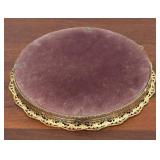 MB - Vintage Brass Vanity Plateau with Ornate Rim