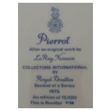 MB - Royal Doulton Pierrot Collectors Plate by LeRoy Neiman