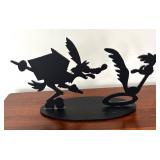 MB - Tex Welch Limited Edition Metal Sculpture Wile E. Coyote and Roadrunner
