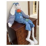 MB - Collection of Bunny Dolls and Hand-Painted Trinket Box by Lynn Morris