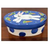 MB - Collection of Bunny Dolls and Hand-Painted Trinket Box by Lynn Morris