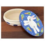 MB - Collection of Bunny Dolls and Hand-Painted Trinket Box by Lynn Morris