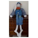 MB - Collection of Bunny Dolls and Hand-Painted Trinket Box by Lynn Morris