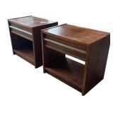 O - Pair of Vintage Lane Furniture Side Tables