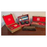 MB - Asian Decorative Chop Sets, Baoding Balls with Panda Design and Mini Abacus Collection