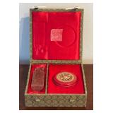 MB - Asian Decorative Chop Sets, Baoding Balls with Panda Design and Mini Abacus Collection