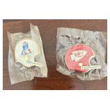 MB - Set of 6 NFL Football Helmet Collectible Pins