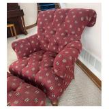 LL  - P.A. Bergner Tufted Chair with Ottoman