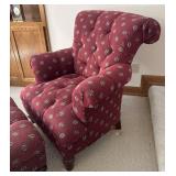 LL  - P.A. Bergner Tufted Chair with Ottoman