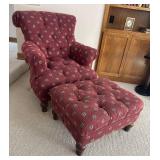 LL  - P.A. Bergner Tufted Chair with Ottoman