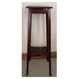 LL  - Wood Plant Stand with Lower Shelf