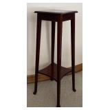 LL  - Wood Plant Stand with Lower Shelf