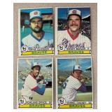 MB - Set of Atlanta Braves Topps Baseball Trading Cards