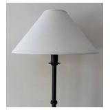 LL  - Fine Floor Lamp with Decorative Metal Base and Fabric Shade