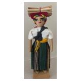 LL  - Set of 4 Handcrafted Guatemalan Ethnic Dolls on Wood Bases