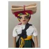 LL  - Set of 4 Handcrafted Guatemalan Ethnic Dolls on Wood Bases