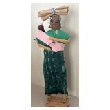 LL  - Set of 4 Handcrafted Guatemalan Ethnic Dolls on Wood Bases