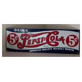 LL  - Pepsi-Cola Collectibles Lot: Vintage Sign, Thermometer, Glasses, Gumball Machine and Socks
