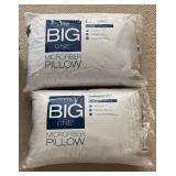 LL  - Set of 2 New The Big One Microfiber Standard/Queen Pillows