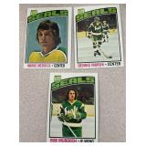 MB - Collection of Vintage 1970s NHL Hockey Cards including Topps and O-Pee-Chee