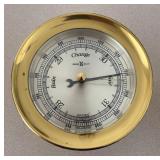 LL  - Howard Miller Brass Clock and Barometer Set