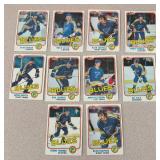 MB - Set of 10 Topps St. Louis Blues Hockey Sports Cards
