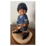 LLBR - Vintage Burnsville Hockey Player Sculpture