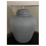 LLBR - Light Blue Table Lamp with Textured Ceramic Base