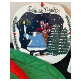 P - Holiday Kitchen and Table Decor Collection with Christmas Theme