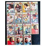 DR - Large Collection of 1980 Topps NFL Football Trading Cards Assorted Players and Teams