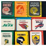 DR - Collection of 12 Vintage NFL Glass Patches Decals