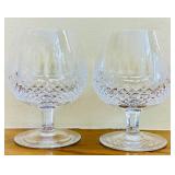 DR - Vintage Crystal Decanter with Stopper and 4 Glasses Set