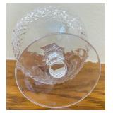 DR - Vintage Crystal Decanter with Stopper and 4 Glasses Set