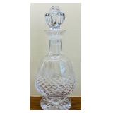 DR - Vintage Crystal Decanter with Stopper and 4 Glasses Set