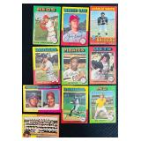DR - 1975 Topps Baseball Card Lot with Hall of Famers and Stars - 28 Cards