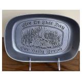 DR - Collection of 5 Decorative Vintage Cast Aluminum Trays and Plates