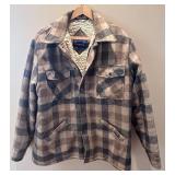 P - Northern Summit Plaid Sherpa-Lined Jacket Size L 42/44