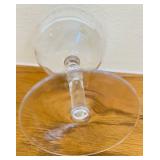 DR - Set of 8 Vintage Etched Crystal Wine Glasses