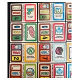 DR - Vintage NHL Helmet & Stick Decals and Football Pins Collection