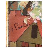 P - Russian Nesting Dolls, Hand-Painted Plates, and Signed Folk Art Painting