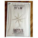 P - Cost Plus World Market 24 x 36 Inch Picture Frame Genuine Hardwood