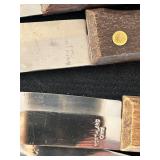 P - Collection of Pots, Pans, Knives, and Glass Bakeware Kitchenware Set