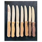 P - Collection of Pots, Pans, Knives, and Glass Bakeware Kitchenware Set