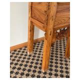 Vintage Chinese Beech Hardwood Single Drawer Carved Coffer or Altar Table