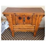 Vintage Chinese Elmwood Altar Cabinet / Vintage Chinese Butterfly Cabinet / Coffer