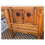 Vintage Chinese Elmwood Altar Cabinet / Vintage Chinese Butterfly Cabinet / Coffer