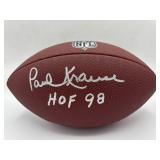 Minnesota Vikings HOF Paul Krause Autographed Football w/ COA