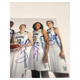 Minnesota Lynx Autographed 8x10 - Maya Moore, Rebekkah Brunson, Lindsay Whalen, Seimone Augustus, and Janel McCarville
