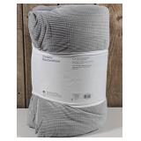 Room Essentials - Twin/Twin Extra Long Corduroy Plaid Comforter Gray