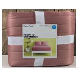 Room Essentials - Full/Queen Satin Quilt Rose Pink